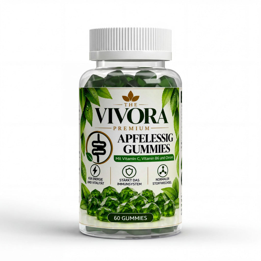 Apfelessig + C + B6 + Chrom Gummies - 60 Stk