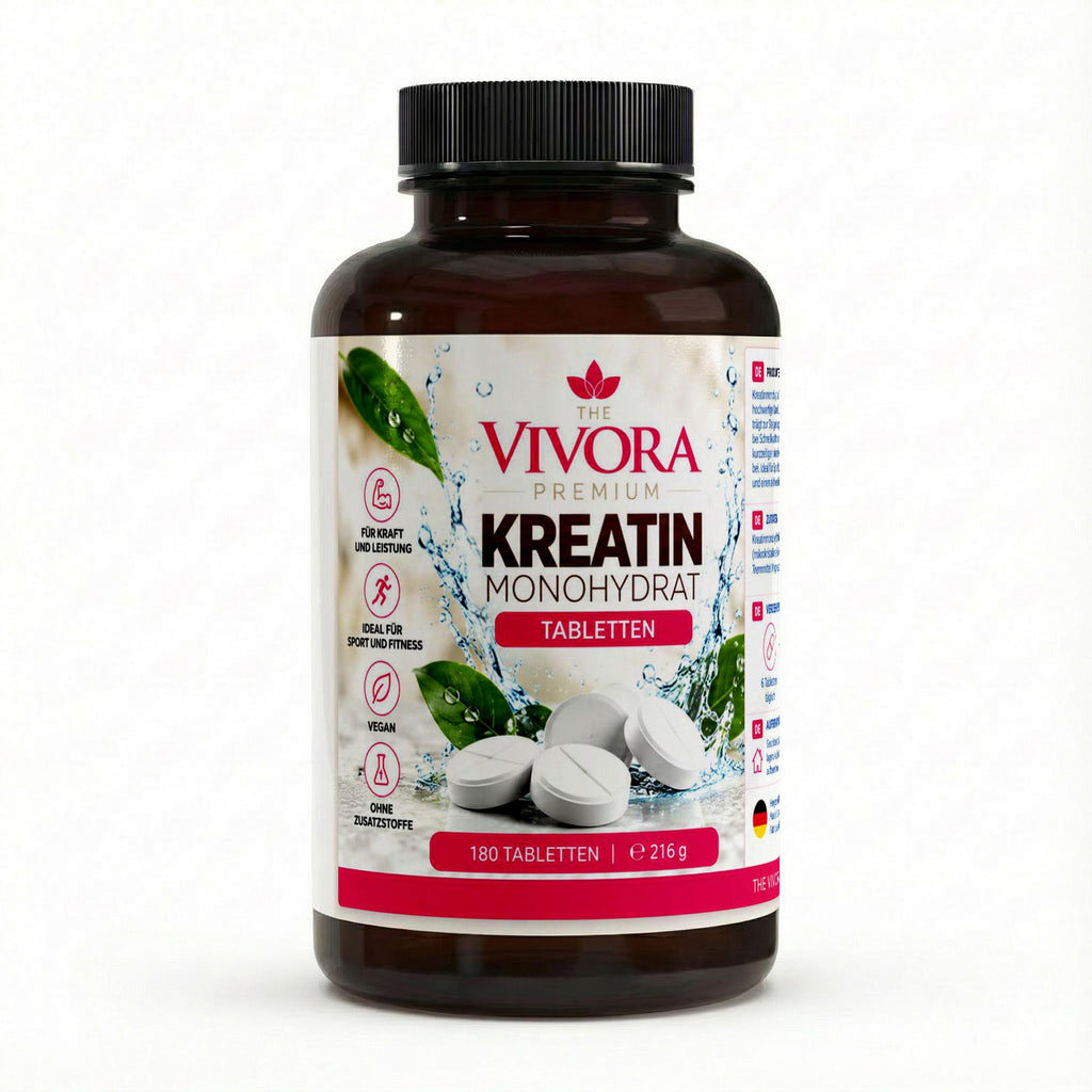 Kreatin Monohydrat - 180 vegane Tabletten
