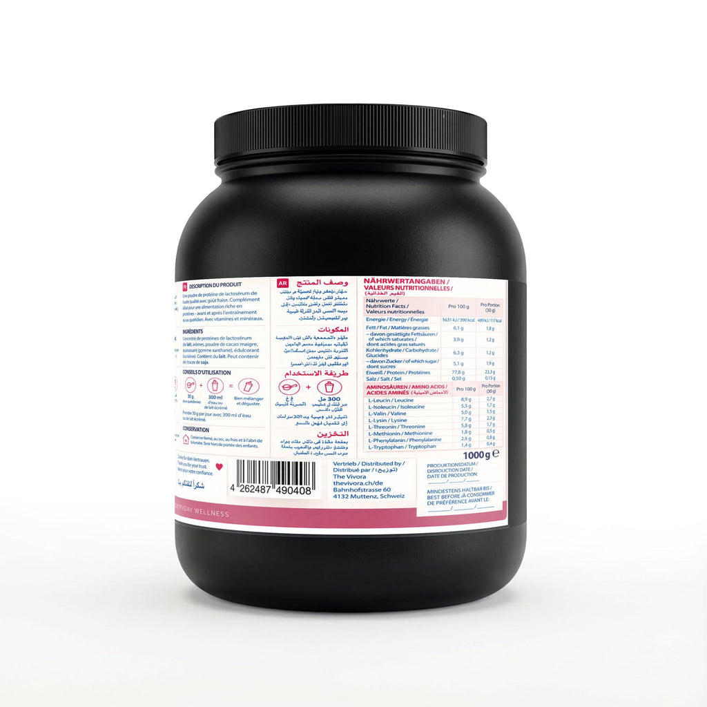 Premium Whey Protein Erdbeere - 1.000g