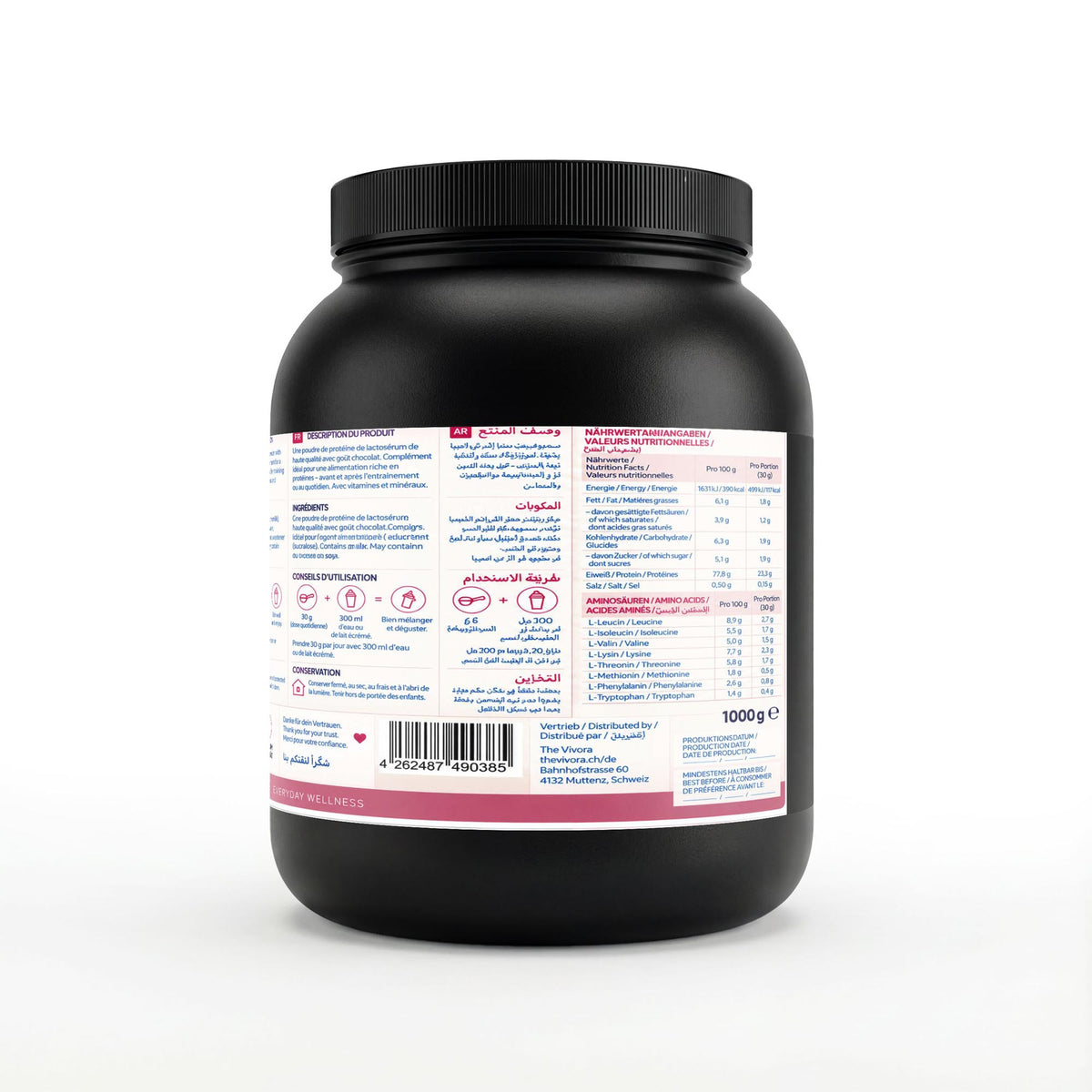 Premium Whey Protein Schokolade - 1.000g