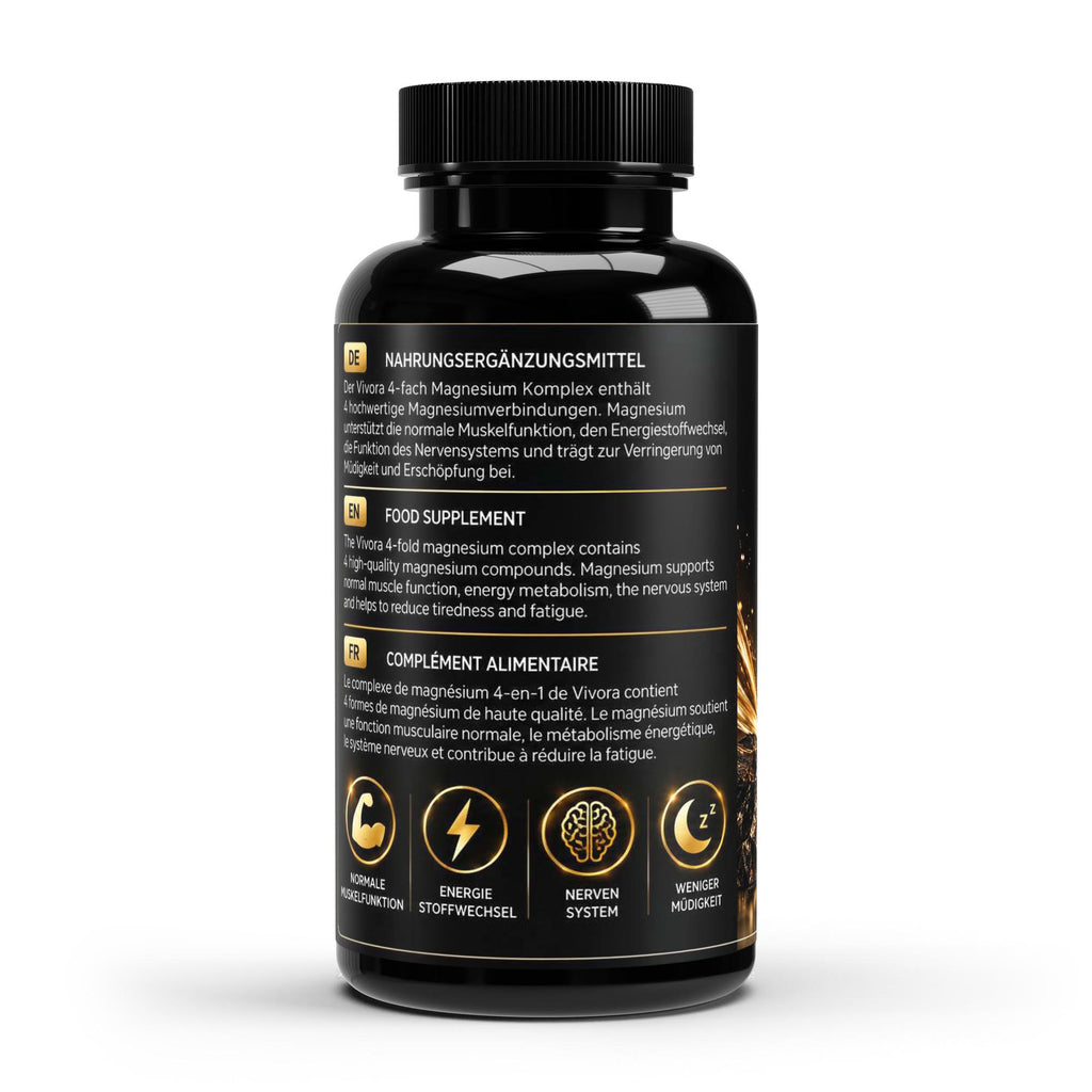 Magnesium 4fach Komplex - 60 vegane Tabletten